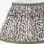 Ornella 40cm Green Floral Design Mushroom Pleat Empire Lampshade