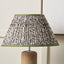 Ornella 40cm Green Floral Design Mushroom Pleat Empire Lampshade