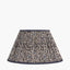 Ornella 45cm Blue Floral Design Mushroom Pleat Empire Lampshade