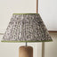 Ornella 45cm Green Floral Design Mushroom Pleat Empire Lampshade