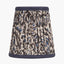 Ornella 14cm Blue Floral Design Mushroom Pleat Tall Tapered Candle Clip Lampshade