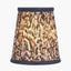 Ornella 14cm Blue Floral Design Mushroom Pleat Tall Tapered Candle Clip Lampshade