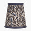Ornella 14cm Blue Floral Design Mushroom Pleat Tall Tapered Candle Clip Lampshade