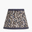 Ornella 16cm Blue Floral Design Mushroom Pleat Tall Tapered Lampshade