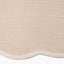 Tabitha 25cm Cream Jute Scalloped Edge Tapered Lampshade with Cream Binding