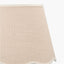 Tabitha 35cm Cream Jute Scalloped Edge Tapered Lampshade with Cream Binding