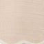 Tabitha 16cm Cream Jute Scalloped Edge Tapered Lampshade with Cream Binding