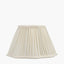 Malia 25cm Cream Mushroom Pleat Scalloped Tapered Lampshade