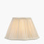 Malia 25cm Cream Mushroom Pleat Scalloped Tapered Lampshade