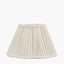 Malia 25cm Cream Mushroom Pleat Scalloped Tapered Lampshade