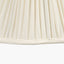 Malia 25cm Cream Mushroom Pleat Scalloped Tapered Lampshade