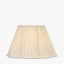 Malia 30cm Cream Mushroom Pleat Scalloped Tapered Lampshade