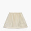 Malia 30cm Cream Mushroom Pleat Scalloped Tapered Lampshade