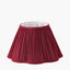 Malia 30cm Mulberry Red Mushroom Pleat Scalloped Tapered Lampshade