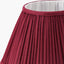 Malia 30cm Mulberry Red Mushroom Pleat Scalloped Tapered Lampshade