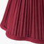 Malia 30cm Mulberry Red Mushroom Pleat Scalloped Tapered Lampshade