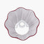 Malia 30cm Mulberry Red Mushroom Pleat Scalloped Tapered Lampshade
