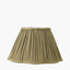 Malia 30cm Olive Green Mushroom Pleat Scalloped Tapered Lampshade