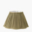 Malia 30cm Olive Green Mushroom Pleat Scalloped Tapered Lampshade