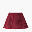 Malia 35cm Mulberry Red Mushroom Pleat Scalloped Tapered Lampshade