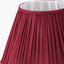 Malia 35cm Mulberry Red Mushroom Pleat Scalloped Tapered Lampshade