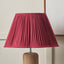 Malia 35cm Mulberry Red Mushroom Pleat Scalloped Tapered Lampshade