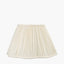 Malia 40cm Cream Mushroom Pleat Scalloped Tapered Lampshade