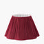 Malia 40cm Mulberry Red Mushroom Pleat Scalloped Tapered Lampshade