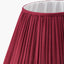 Malia 40cm Mulberry Red Mushroom Pleat Scalloped Tapered Lampshade