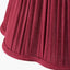 Malia 40cm Mulberry Red Mushroom Pleat Scalloped Tapered Lampshade