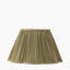 Malia 40cm Olive Green Mushroom Pleat Scalloped Tapered Lampshade