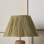 Malia 40cm Olive Green Mushroom Pleat Scalloped Tapered Lampshade