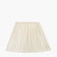 Malia 45cm Cream Mushroom Pleat Scalloped Tapered Lampshade