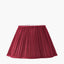 Malia 45cm Mulberry Red Mushroom Pleat Scalloped Tapered Lampshade