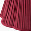Malia 45cm Mulberry Red Mushroom Pleat Scalloped Tapered Lampshade