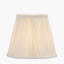 Malia 18cm Cream Mushroom Pleat Scalloped Tapered Lampshade