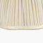 Malia 18cm Cream Mushroom Pleat Scalloped Tapered Lampshade