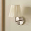 Malia 18cm Cream Mushroom Pleat Scalloped Tapered Lampshade