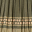 Samaira 30cm Olive Silk Border Print Mushroom Pleat Tapered Lampshade