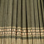 Samaira 40cm Olive Silk Border Print Mushroom Pleat Tapered Lampshade