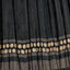 Samaira 45cm Black Silk Border Print Mushroom Pleat Tapered Lampshade