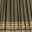 Samaira 45cm Olive Silk Border Print Mushroom Pleat Tapered Lampshade