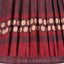 Samaira 16cm Red Silk Border Print Mushroom Pleat Tapered Lampshade