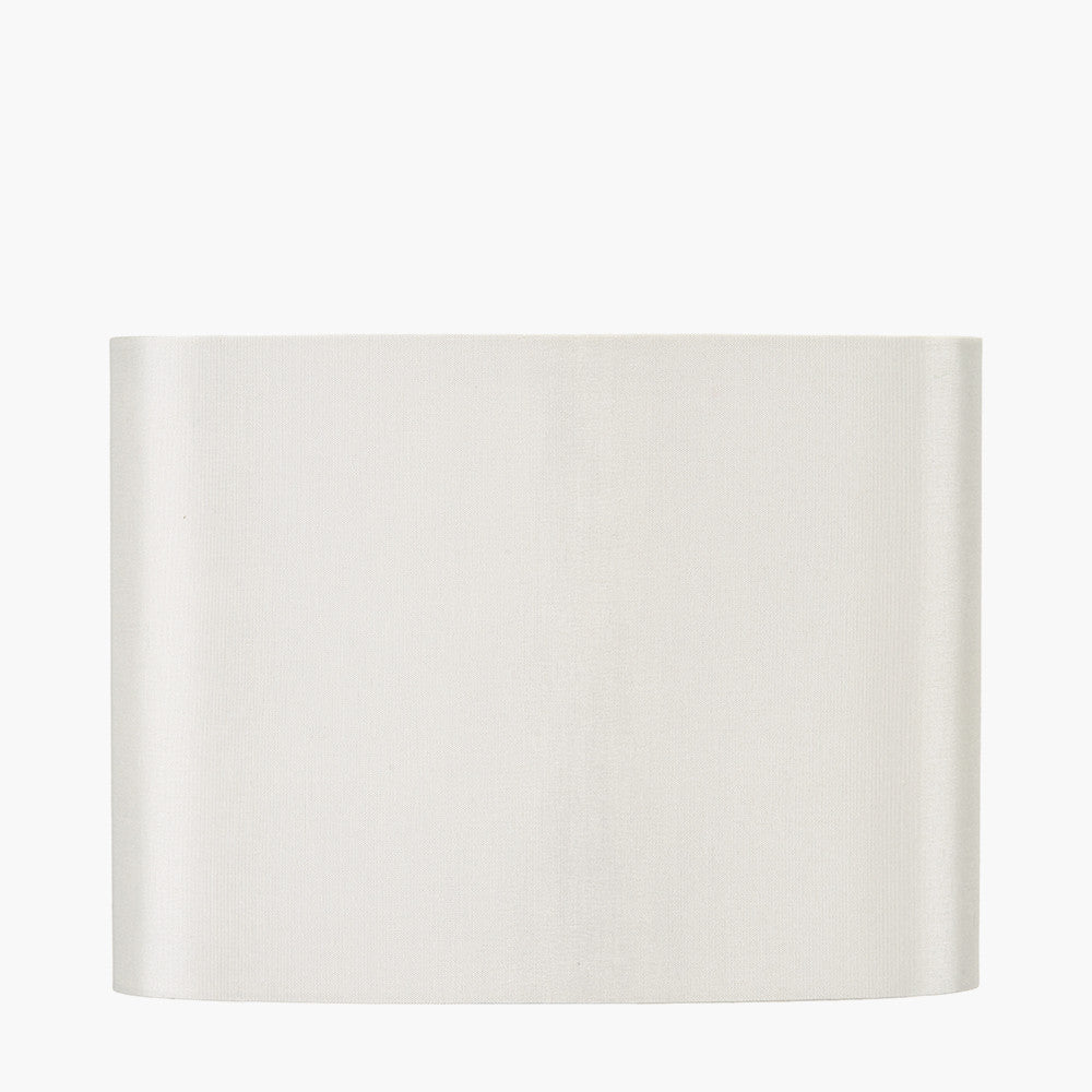 Mia 25cm Cream Oval Silk Mix Lampshade