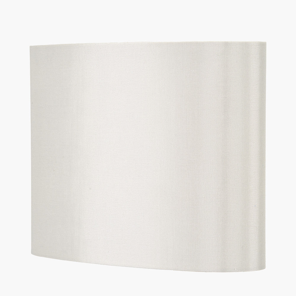 Mia 25cm Cream Oval Silk Mix Lampshade