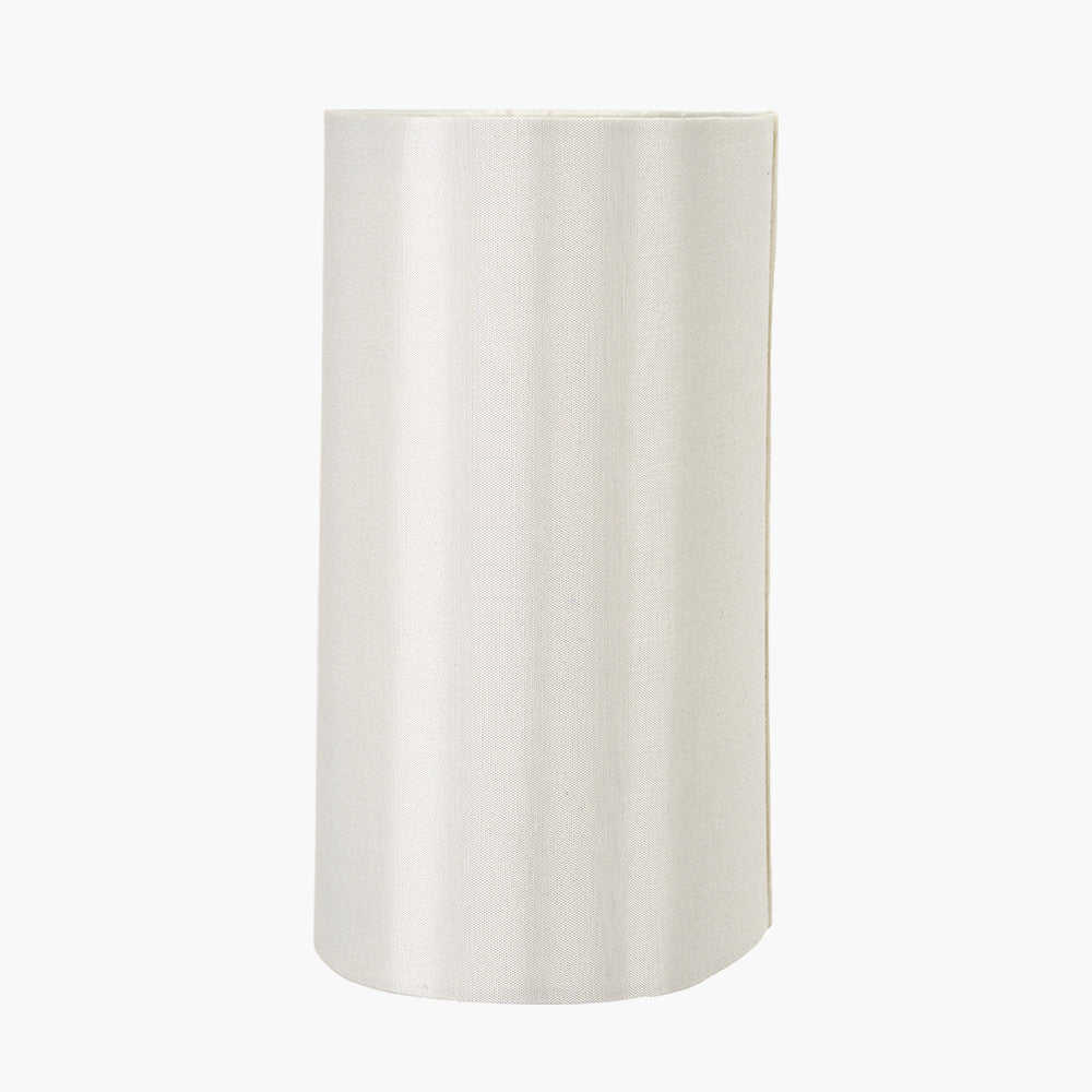Mia 25cm Cream Oval Silk Mix Lampshade