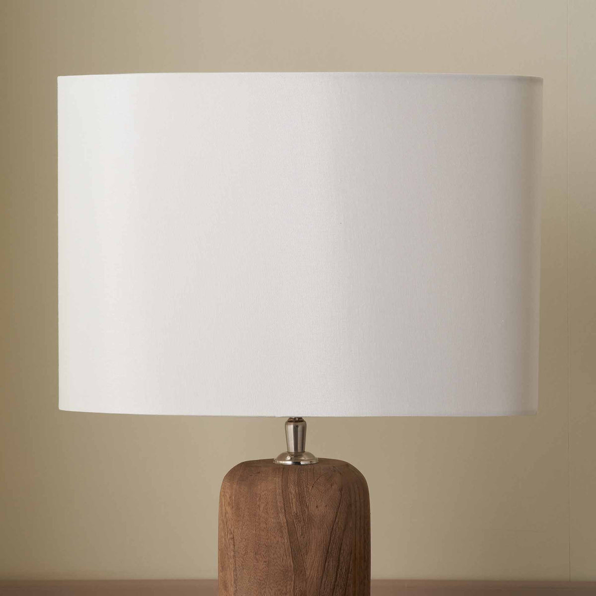 Mia 25cm Cream Oval Silk Mix Lampshade