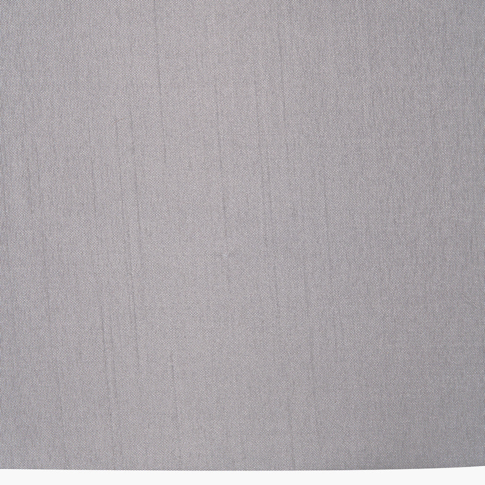 Mia 25cm Steel Grey Oval Silk Mix Lampshade