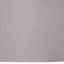 Mia 25cm Steel Grey Oval Silk Mix Lampshade