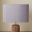 Mia 25cm Steel Grey Oval Silk Mix Lampshade